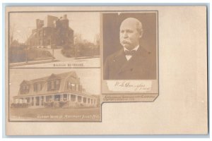 WL Douglas Brockton Residence Summer Home Monument Beach MA RPPC Photo Postcard 