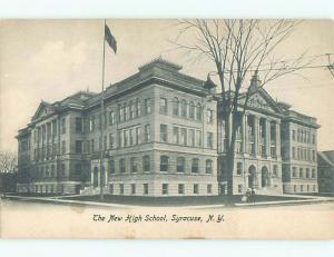 Unused Pre-1907 NEWLY BUILT HIGH SCHOOL Syracuse New York NY Q1479