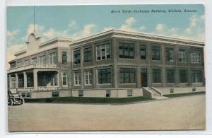 Stock Yards Exchange Building Wichita Kansas 1910c postcard