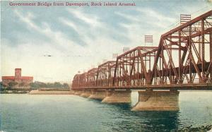 IA, Davenport, Iowa, Government Bridge, Rock Island Arsenal