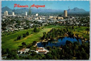 Phoenix Arizona 1974 Continental Postcard View Of North Central High Rise Office