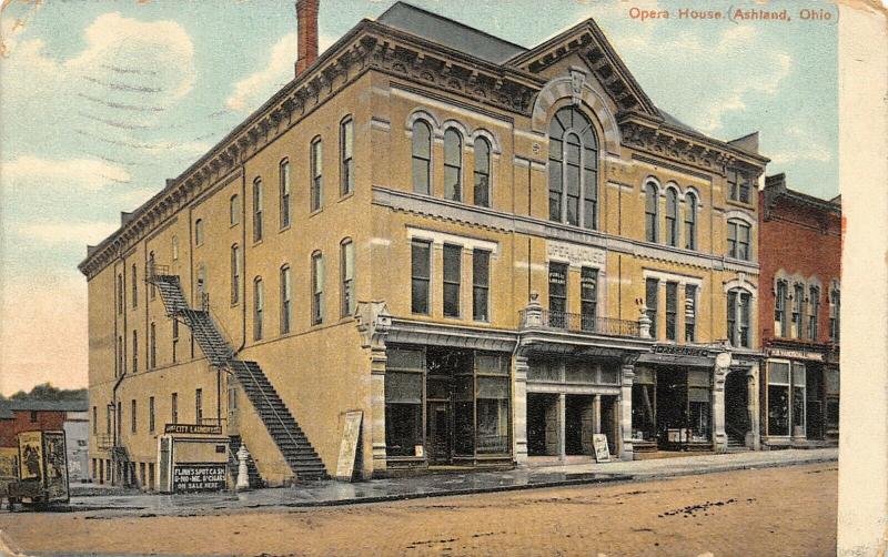 Ashland OH Reading Room~Opera House~Vanorsdall~Flinn's Spot Cash-U-No-Me 1909 