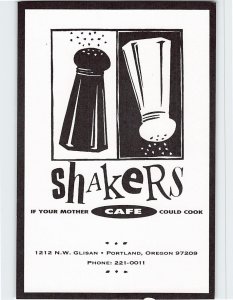 Postcard Shaker's Cafe Portland Oregon USA