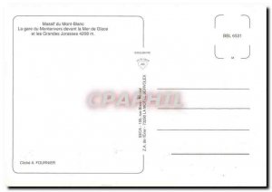 Modern Postcard Mont Blanc massif