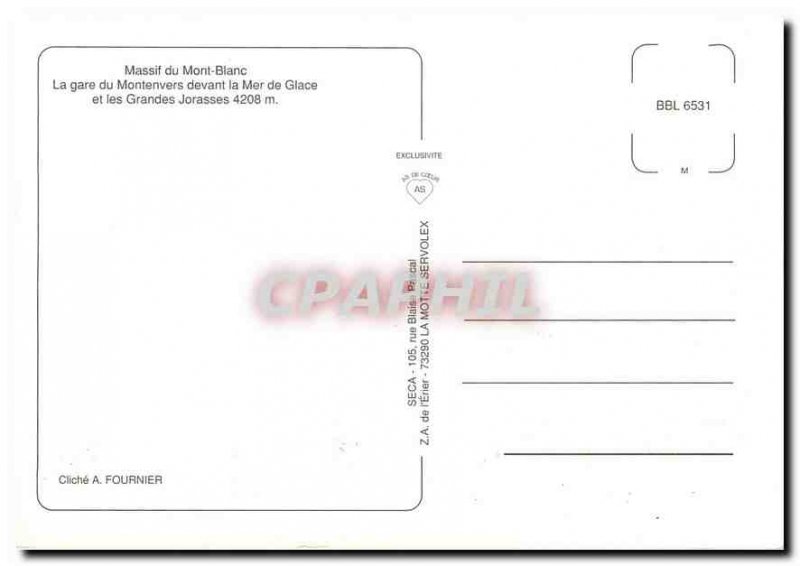 Modern Postcard Mont Blanc massif