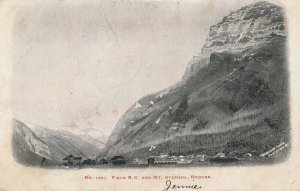 1905 view of Field BC and Mt. Stephen