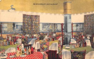Lafayette Louisiana De Rousselle's Restaurant Dining Room Postcard AA32127