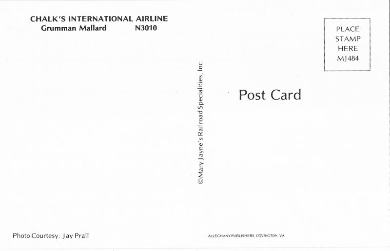 Chalks International Airline Grumman Mallard N3010
