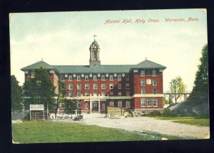 Worcester, Massachusetts/MA Postcard, Alumni Hall, Holy Cross College, 1908!