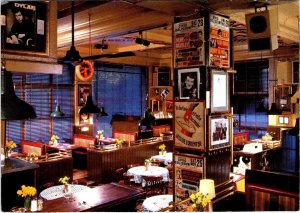 London, England  HARD ROCK CAFE  Interior~Memorabilia  4X6 Advertising Postcard