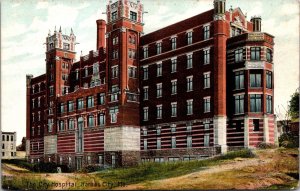 Postcard The City Hospital in Kansas City, Missouri