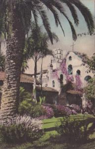 California Riverside Campanario Mission Inn Handcolored Albertype