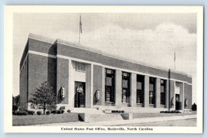 Reidsville North Carolina NC Postcard United States Post Office Building Vintage