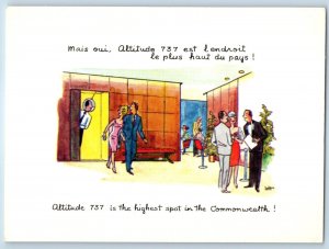 Montreal Quebec Canada Postcard Place Ville Marie Restaurants c1950's