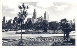 Real Photo Vista do Parque d Pedro II Sao Paulo Brazil 1961 