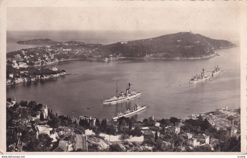 RP; VILLEFRANCHE SUR MER, France, PU-1951; Aerial View, Ships