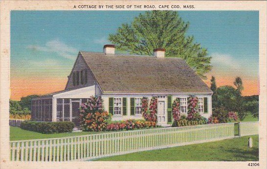 Massachusetts Cape Cod A Cottage By The Side Of The Road