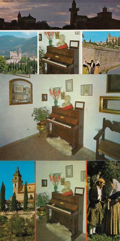 Mallorca Spain 3x Piano Postcard s