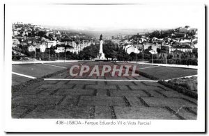 Old Postcard Portugal Lisboa Parque Eduardo VII Partial Vista Feito em Portugal