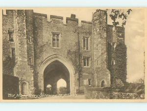 Divided-Back OLD MONASTERY GATEWAY St. Saint Albans - Hertfordshire UK t3019