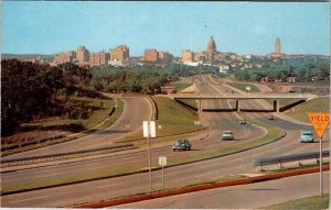 Postcard HIGHWAY SCENE Austin Texas TX AM4658