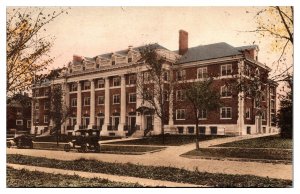 Hand Colored Women's Residence Hall, University of Illinois, Champaign, IL