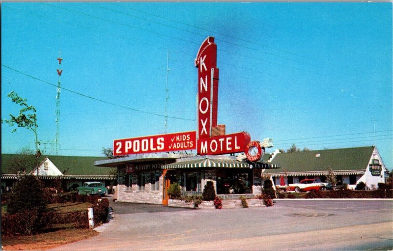 Knox Motel on U.S. 25W, Knoxville TN c1958 Vintage Postcard J62