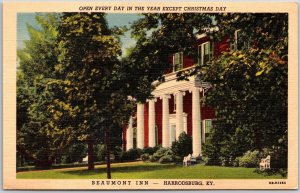 Beaumont Inn Harrodsburg Kentucky Century-Old Forest Trees Remote Area Postcard