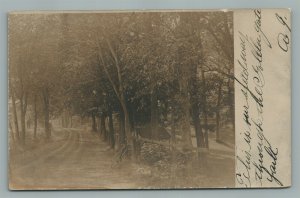 HIGH BRIDGE NJ SCENE ANTIQUE REAL PHOTO POSTCARD RPPC