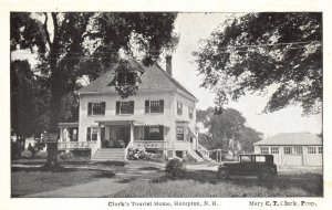 Vintage Postcard 1920's View of Clark's Tourist Home Hampton New Hampshire N.H.