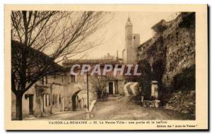 Old Postcard Vaison La Romaine The Upper Town a door and the belfry Edition F...