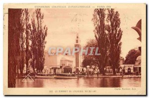 Old Postcard International Colonial Exposition Paris 1931 The Minaret of Alge...