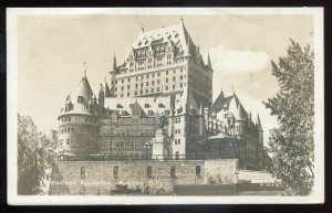 h1991 - QUEBEC CITY 1945 Chateau Frontenac. Real Photo Postcard