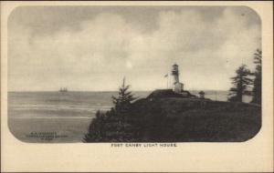 Port Canby WA Lighthouse c1905 Postcard