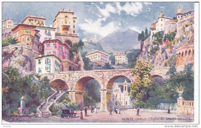 MONTE CARLO, Monaco, 1900-1910's; L'Eglise De Sainte Devote