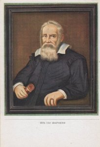 Galileo Galilei Astronomer Antique Rare Old Painting Cigarette Card