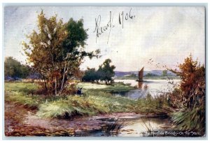 1906 The Norfolk Broads-On The Yare England Oilette Tuck Art Postcard