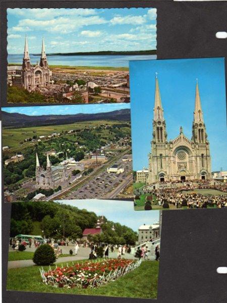 PQ Lot 4 Ste Anne de Beaupre Quebec Canada Carte Postales Religious Postcards