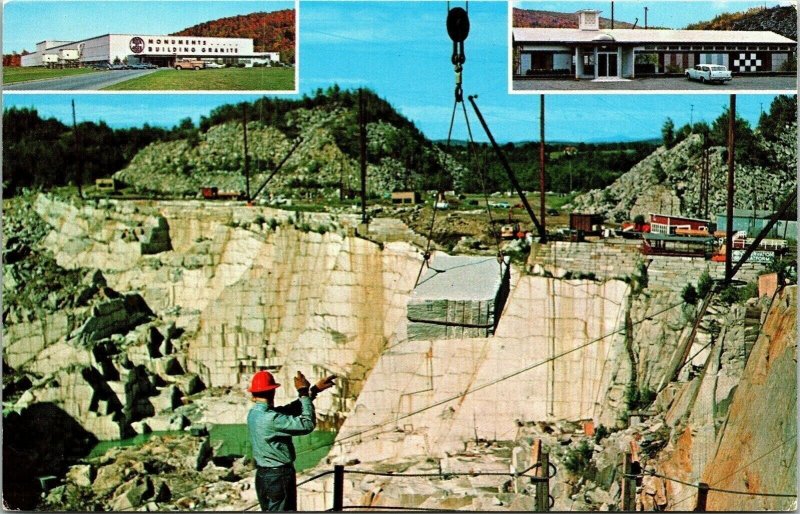 Rock Ages Granite Quarry Barre Vermont VT Postcard VTG UNP Vintage Unused Chrome 