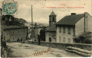 CPA ROQUEFORT - Église et Grande-Rue (109745)