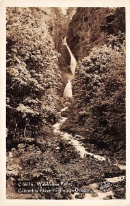 Wahkeena Falls real photo - Columbia River Highway, Oregon OR  