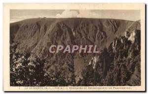 Old Postcard Le Hohneck Mountain And Escarpments Frankenthal