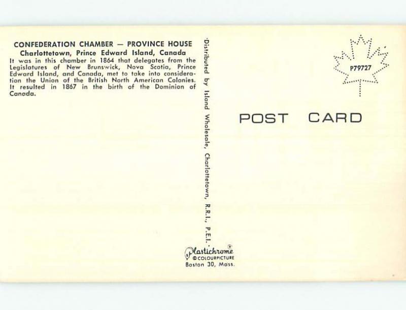 Unused Pre-1980 TOWN VIEW SCENE Charlottetown Prince Edward Island PE p8641