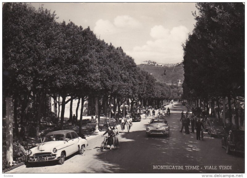 RP: Montecatini Terme ,Pistoia , Tuscany, Italy, 1940s ; Viale Verdi