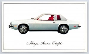 Transportation: Automobile~c1976 Chevrolet White Monza Town Coupe~Vtg Postcard