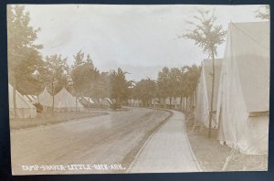 Mint USA Postcard RPPC Civil War Camp Shaver Little Rock Arkansas Veterans 1911