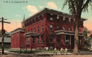 Concord NH-New Hampshire, Prospect View Of Y.M.C.A. Building Vintage Postcard