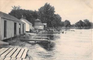 Oshkosh Wisconsin Bathing Beach Waterfront Antique Postcard K81680