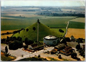 1950's Waterloo Belgium Lion's Mound Artificial Hill Attraction Posted Postcard