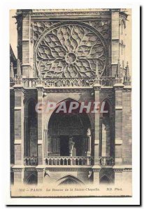 Paris Old Postcard The Rose Window of the Sainte Chapelle